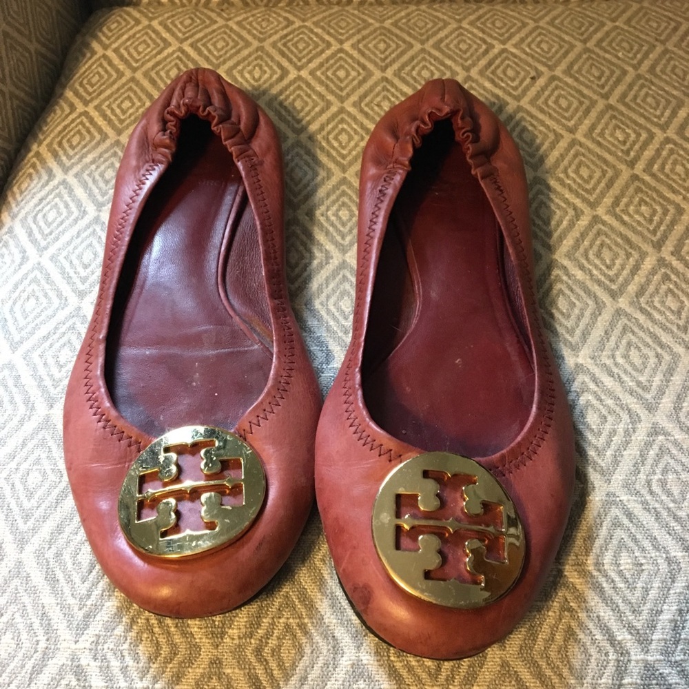 Tory Burch Cranberry Reva Flats 8